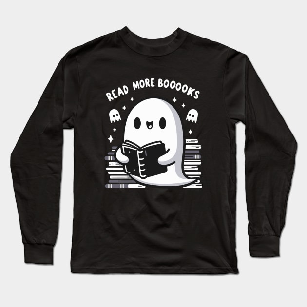 Kawaii Ghost Long Sleeve T-Shirt by hippohost